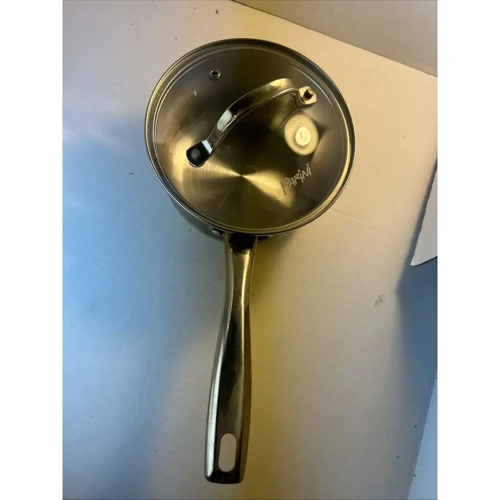 PARINI COPPER 3 QUART SAUCE PAN NON-STICK COATING PTFE & PFOA FREE